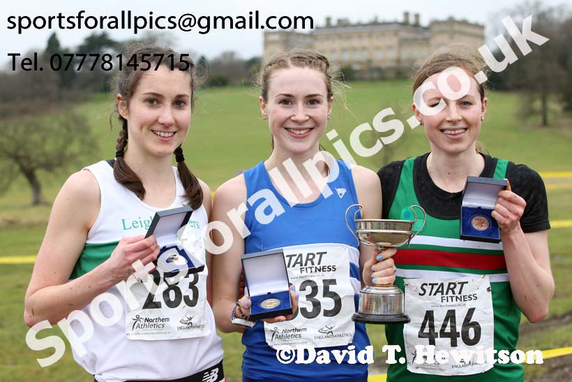 Senior women, 2018 Northern Cross Country Champs., Harewood House, Leeds. Photo: David T. Hewitson/Sports for All Pics